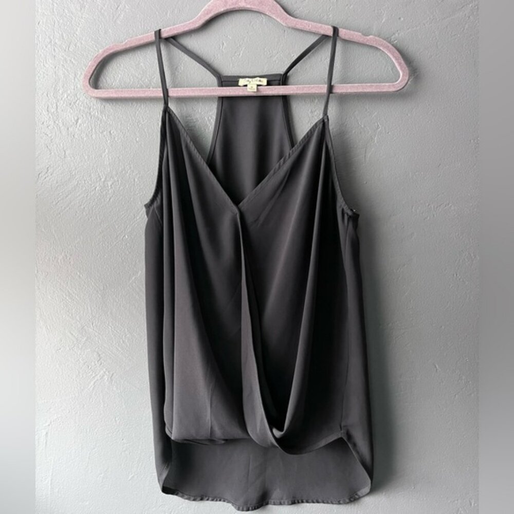 Lily White Grey Blouse M